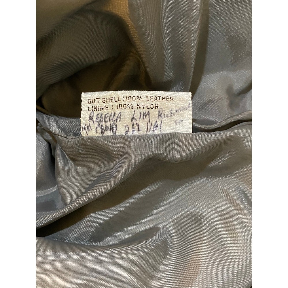 Gray G-III Suede Leather Blazer Vintage 90s Minimalist Size 7/8 Women - Picture 6 of 11